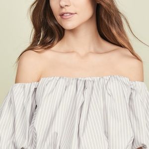 NWT 3.1 Phillip Lim Striped Off Shoulder Blouse